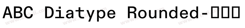 ABC Diatype Rounded字体转换